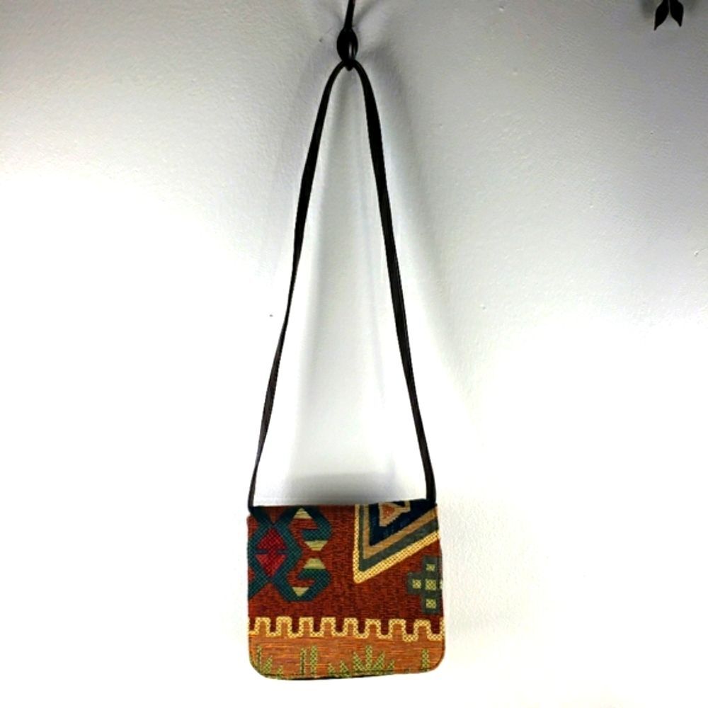 Women's Vintage Arizona Geo Aztec Threaded Nine West.Crossbody - Picture 2 of 16